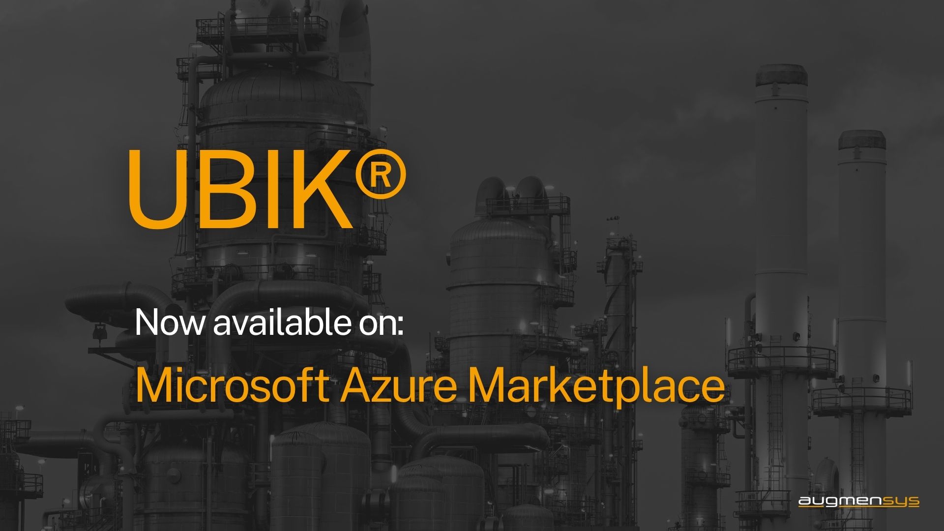 UBIK software deployment via Microsoft Azure Marketplace for industrial companies